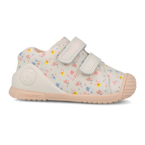 Pantofi copii fete din piele, Alb-Crem, Biomecanics – 261102-C695