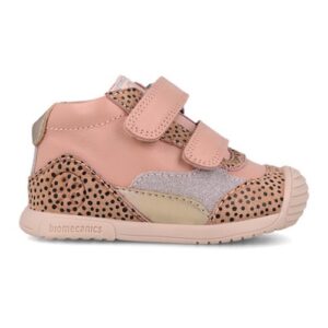 Pantofi copii fete din piele, Roz, Biomecanics – 261106-B193