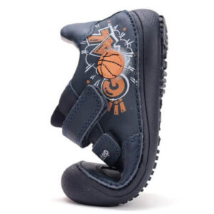 Pantofi copii baieti din piele Barefoot DD Step, Albastru – S063-52747