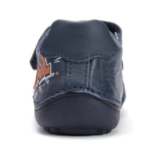 Pantofi copii baieti din piele Barefoot DD Step, Albastru – S063-52747