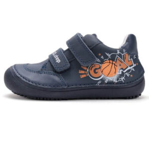 Pantofi copii baieti din piele Barefoot DD Step, Albastru – S063-52747