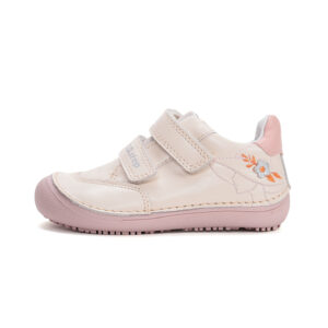 Pantofi copii fete din piele Barefoot DD Step, Alb – S063-61572A