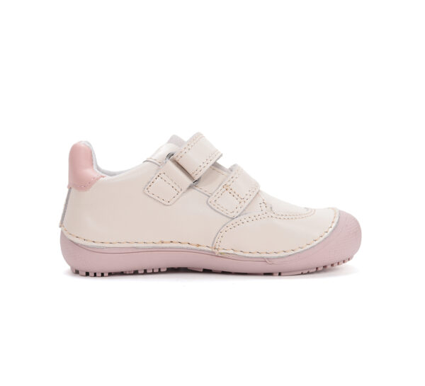 Pantofi copii fete din piele Barefoot DD Step, Alb – S063-61572A