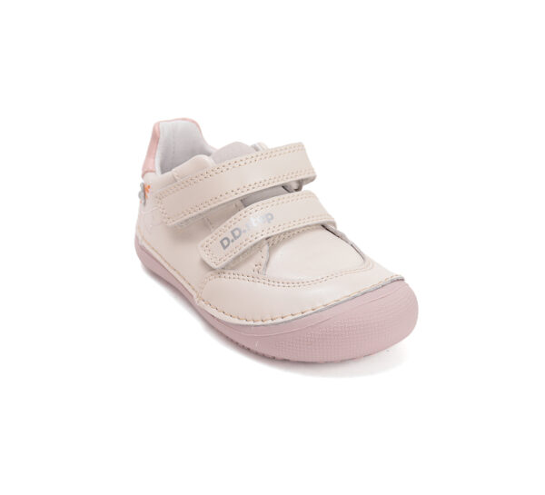 Pantofi copii fete din piele Barefoot DD Step, Alb – S063-61572A