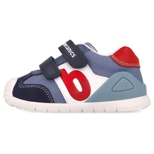 Pantofi copii baieti din piele Biomecanics, Albastru – 252119-A556