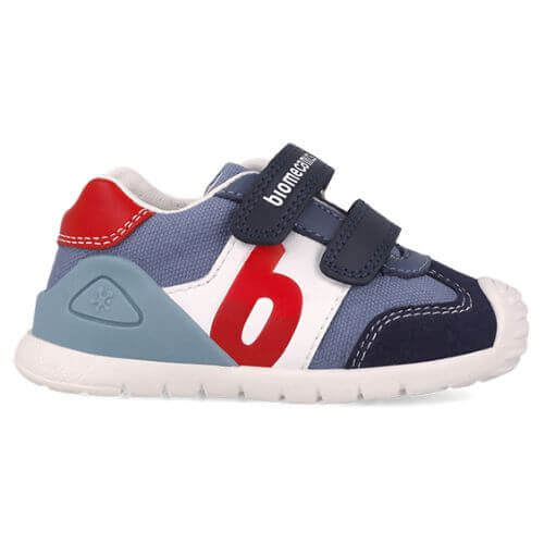 Pantofi copii baieti din piele Biomecanics, Albastru – 252119-A556