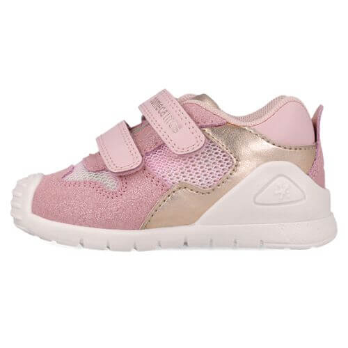 Pantofi copii fete din piele Biomecanics, Roz – 252120-D032