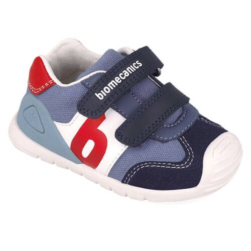 Pantofi copii baieti din piele Biomecanics, Albastru – 252119-A556