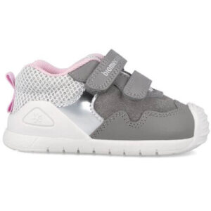Pantofi copii fete din piele Biomecanics, Gri – 251110-A154