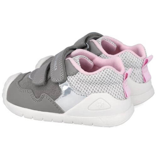 Pantofi copii fete din piele Biomecanics, Gri – 251110-A154