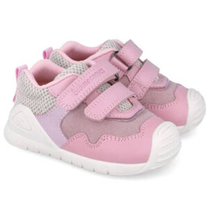 Pantofi copii fete din piele Biomecanics, Roz – 251110-B391