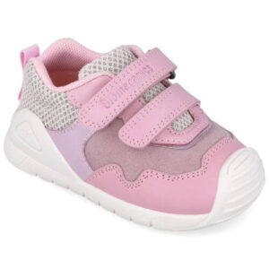 Pantofi copii fete din piele Biomecanics, Roz – 251110-B391