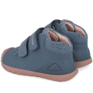Pantofi copii fete din piele Biomecanics, model inalt, Albastru – 251109-A556