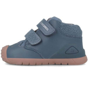 Pantofi copii fete din piele Biomecanics, model inalt, Albastru – 251109-A556