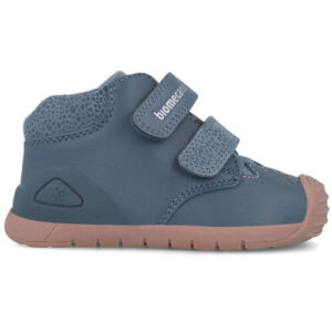 Pantofi copii fete din piele Biomecanics, model inalt, Albastru – 251109-A556