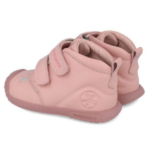 Pantofi copii fete din piele Biomecanics, model inalt, Roz – 251106-B193