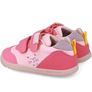 Pantofi copii fete calapod lat din textil Biomecanics, Roz – 252190-A032