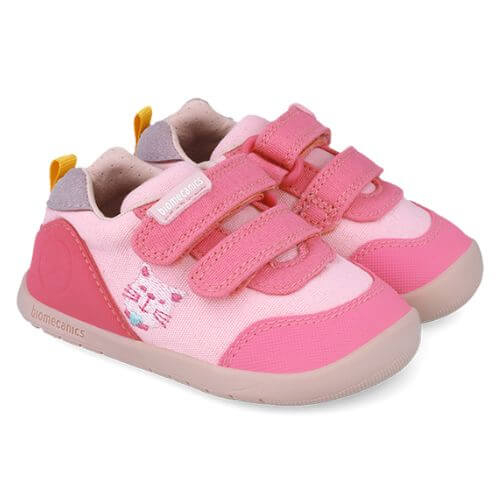 Pantofi copii fete calapod lat din textil Biomecanics, Roz – 252190-A032 Pantofi copii fete calapod lat din textil Biomecanics, Roz – 252190-A032