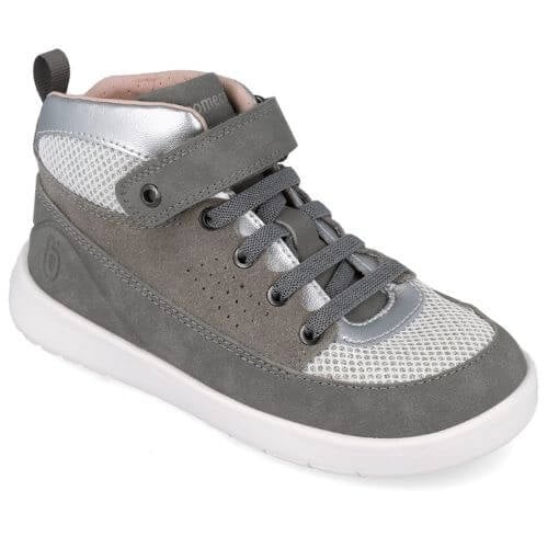 Pantofi copii fete din piele Biomecanics, Gri – 251232-A154