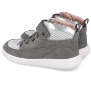 Pantofi copii fete din piele Biomecanics, Gri – 251232-A154