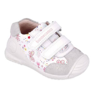 Pantofi copii fete din piele Biomecanics, Alb – 252100-B050