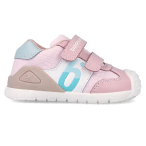 Pantofi copii fete din piele Biomecanics, Roz – 262121-C032