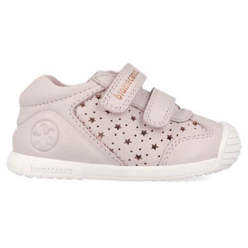 Pantofi copii fete din piele Biomecanics, Roz – 262101-A779