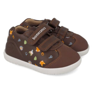 Pantofi copii din piele, Maro, Biomecanics – 261154-B903