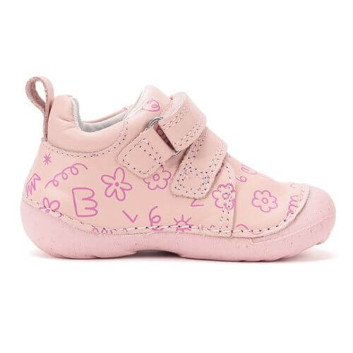 Pantofi copii fete din piele DD Step, Roz – S015-61675A