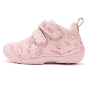 Pantofi copii fete din piele DD Step, Roz – S015-61675A