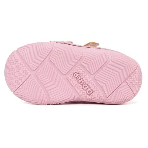 Pantofi copii fete din piele DD Step, Roz – S082-61694A