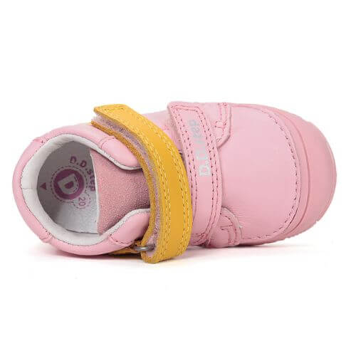 Pantofi copii fete din piele DD Step, Roz – S082-61694A