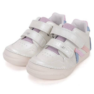 Pantofi copii fete din piele DD Step, Alb – S040-61252D
