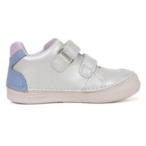 Pantofi copii fete din piele DD Step, Alb – S040-61252D