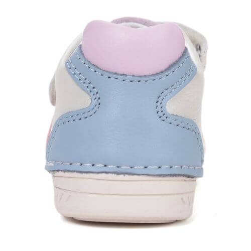 Pantofi copii fete din piele DD Step, Alb – S040-61252D