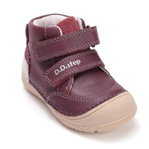 Pantofi copii fete din piele DD Step, Violet – S082-52873A