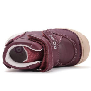 Pantofi copii fete din piele DD Step, Violet – S082-52873A