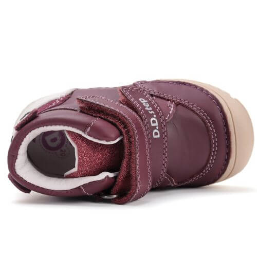 Pantofi copii fete din piele DD Step, Violet – S082-52873A