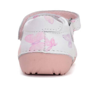 Balerini copii fete din piele DD Step, Alb – H015-51291