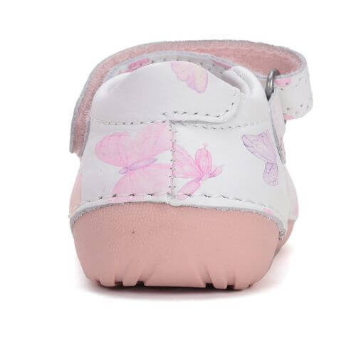 Balerini copii fete din piele DD Step, Alb – H015-51291
