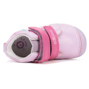 Pantofi copii fete din piele DD Step, Roz – S015-61267