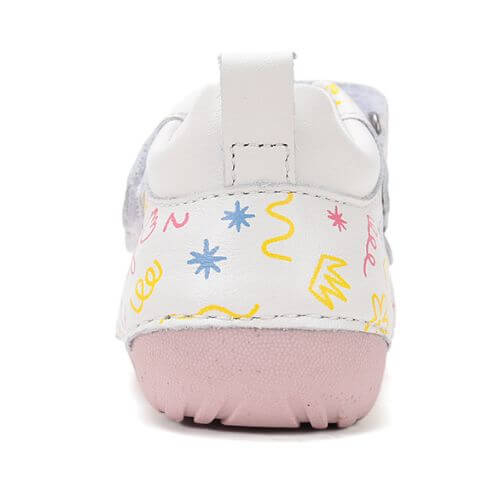 Pantofi copii fete din piele DD Step, Alb – S015-61675