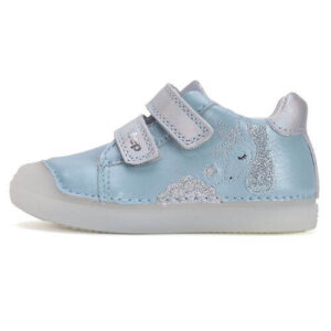 Pantofi copii fete din piele DD Step, Albastru – S049-51250B