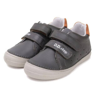 Pantofi copii baieti din piele DD Step, Khaki – S078-51687A
