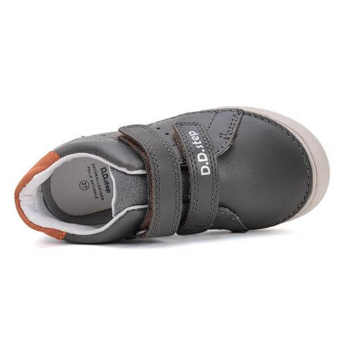 Pantofi copii baieti din piele DD Step, Khaki – S078-51687A