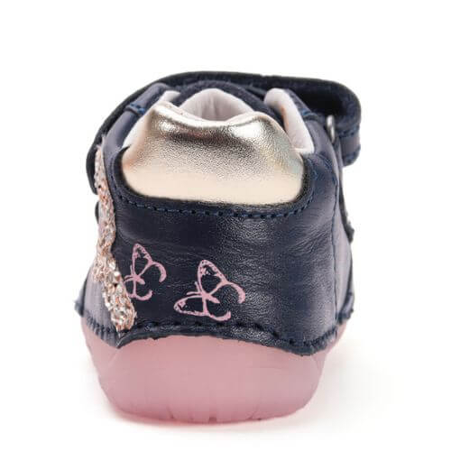 Pantofi copii fete din piele DD Step, Albastru – S070-52838B