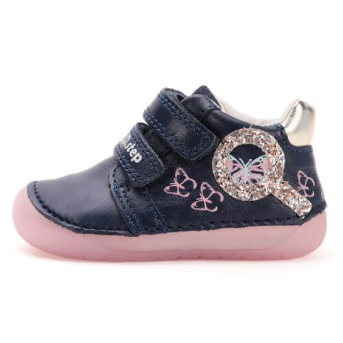 Pantofi copii fete din piele DD Step, Albastru – S070-52838B Pantofi copii fete din piele DD Step, Albastru – S070-52838B