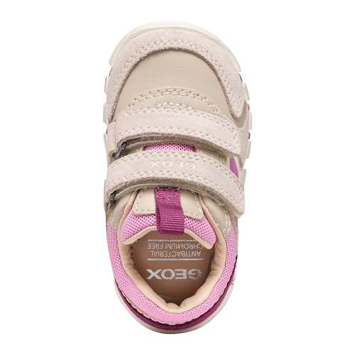 Pantofi copii fete din piele Geox iupidoo, Roz Bej – B3558C_05422_C5378
