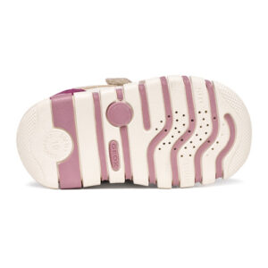 Pantofi copii fete din piele Geox iupidoo, Roz Bej – B3558C_05422_C5378