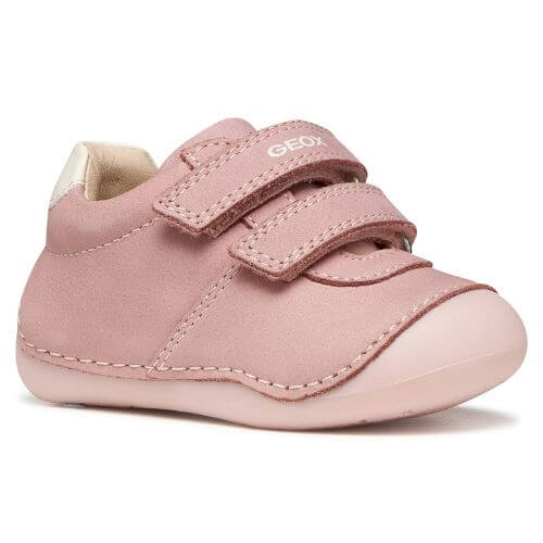 Pantofi copii fete din piele Geox, Roz – B9440B-00032-C8283